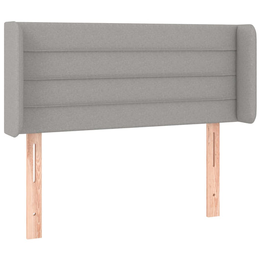 vidaXL Κεφαλάρι με Πτερύγια Ανοιχτό Γκρι 83x16x78/88 εκ. Υφασμάτινο