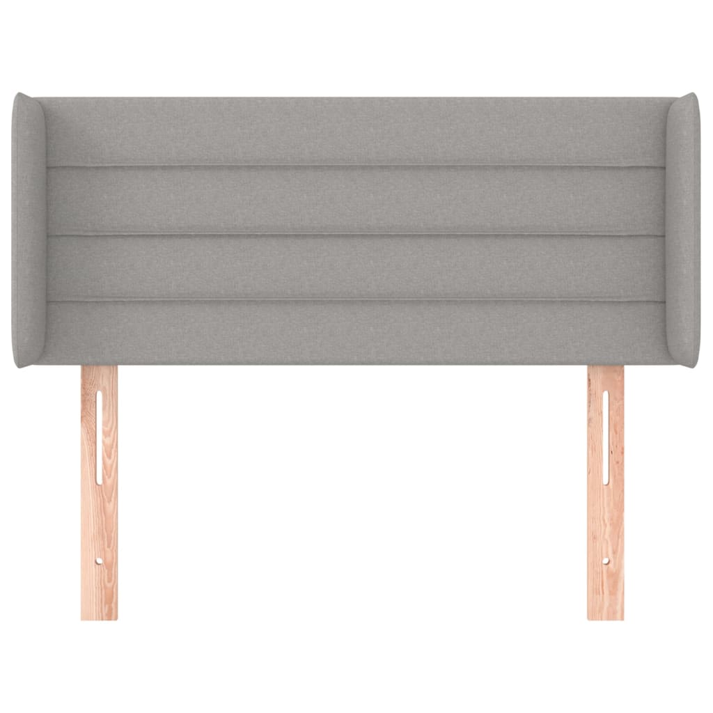 vidaXL Κεφαλάρι με Πτερύγια Ανοιχτό Γκρι 83x16x78/88 εκ. Υφασμάτινο