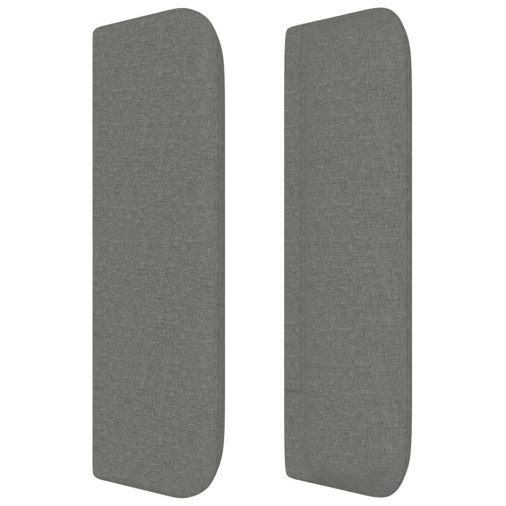 vidaXL Κεφαλάρι με Πτερύγια Σκούρο Γκρι 93x16x78/88 εκ. Υφασμάτινο