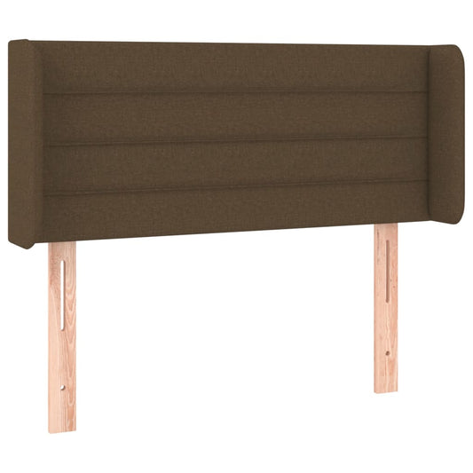 vidaXL Κεφαλάρι με Πτερύγια Σκούρο Καφέ 93x16x78/88 εκ. Υφασμάτινο