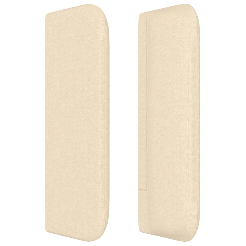 vidaXL Κεφαλάρι με Πτερύγια Κρεμ 163x16x78/88 εκ. Υφασμάτινο
