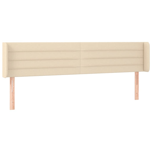 vidaXL Κεφαλάρι με Πτερύγια Κρεμ 183x16x78/88 εκ. Υφασμάτινο