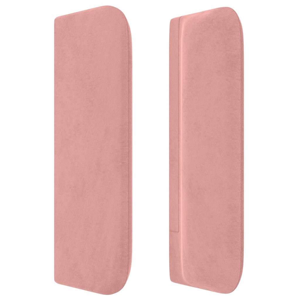 vidaXL Κεφαλάρι με Πτερύγια Ροζ 163x16x78/88 εκ. Βελούδινο