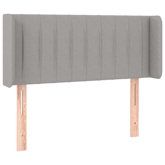 vidaXL Κεφαλάρι με Πτερύγια Ανοιχτό Γκρι 83x16x78/88 εκ. Υφασμάτινο