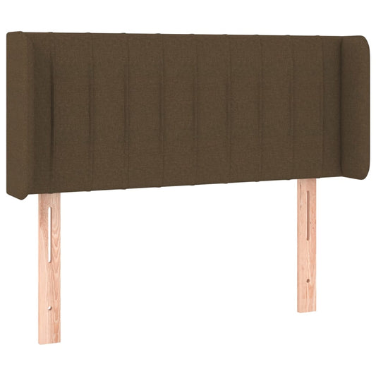 vidaXL Κεφαλάρι με Πτερύγια Σκούρο Καφέ 83x16x78/88 εκ. Υφασμάτινο