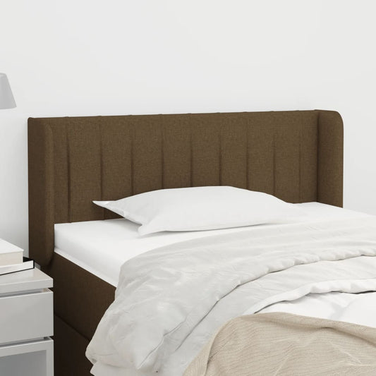vidaXL Κεφαλάρι με Πτερύγια Σκούρο Καφέ 83x16x78/88 εκ. Υφασμάτινο