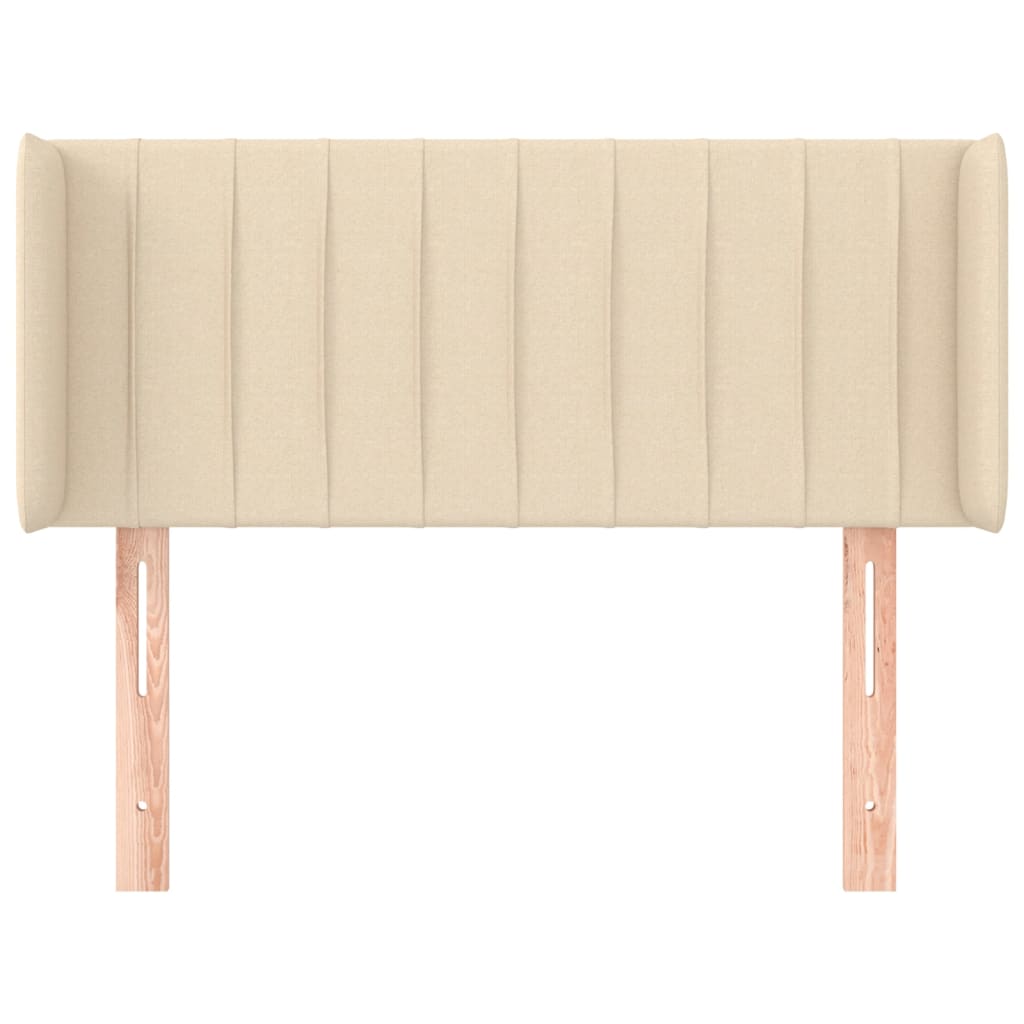 vidaXL Κεφαλάρι με Πτερύγια Κρεμ 83x16x78/88 εκ. Υφασμάτινο
