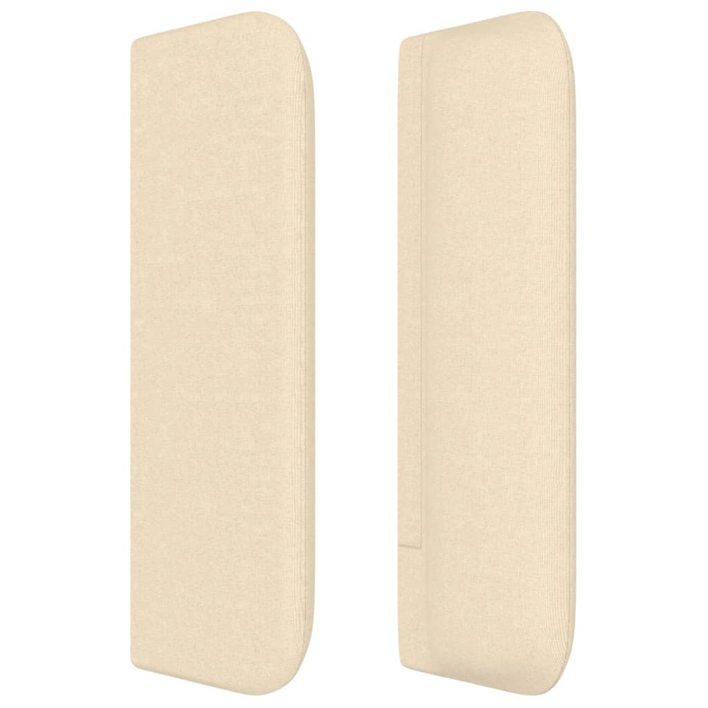 vidaXL Κεφαλάρι με Πτερύγια Κρεμ 83x16x78/88 εκ. Υφασμάτινο