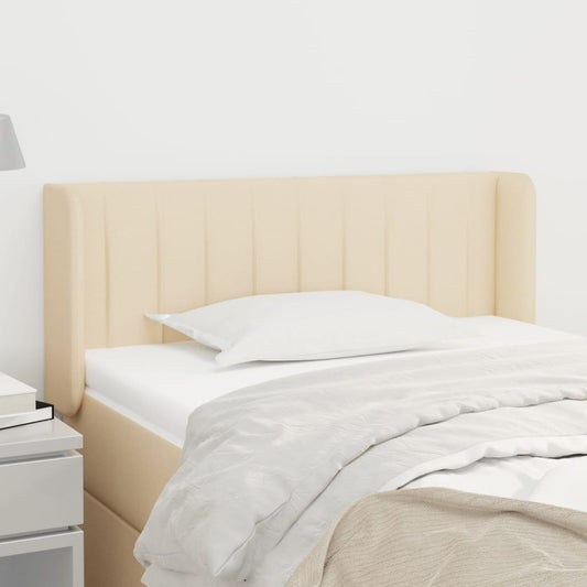 vidaXL Κεφαλάρι με Πτερύγια Κρεμ 93x16x78/88 εκ. Υφασμάτινο