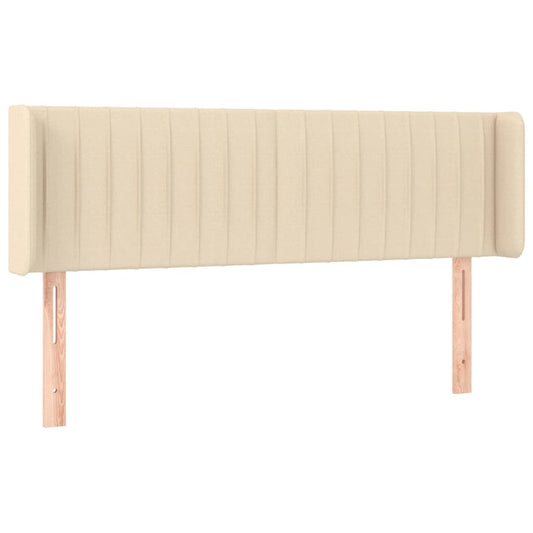 vidaXL Κεφαλάρι με Πτερύγια Κρεμ 147x16x78/88 εκ. Υφασμάτινο