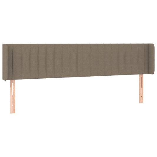 vidaXL Κεφαλάρι με Πτερύγια Taupe 203x16x78/88 εκ. Υφασμάτινο