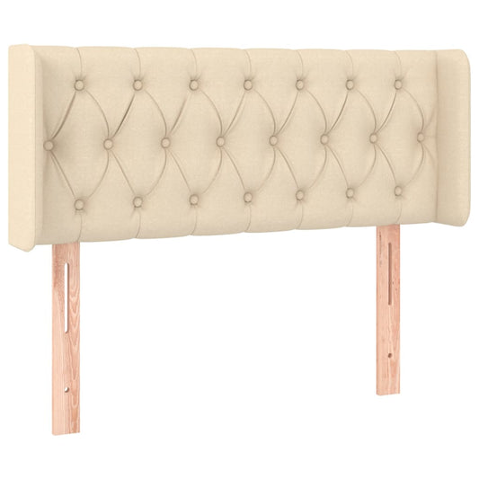 vidaXL Κεφαλάρι με Πτερύγια Κρεμ 93x16x78/88 εκ. Υφασμάτινο