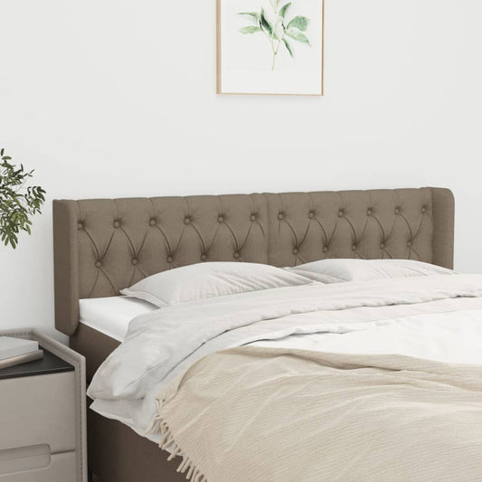 vidaXL Κεφαλάρι με Πτερύγια Taupe 163x16x78/88 εκ. Υφασμάτινο