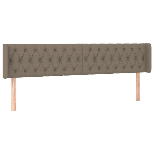 vidaXL Κεφαλάρι με Πτερύγια Taupe 183x16x78/88 εκ. Υφασμάτινο