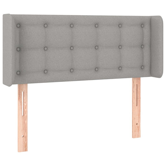 vidaXL Κεφαλάρι με Πτερύγια Ανοιχτό Γκρι 93x16x78/88 εκ. Υφασμάτινο