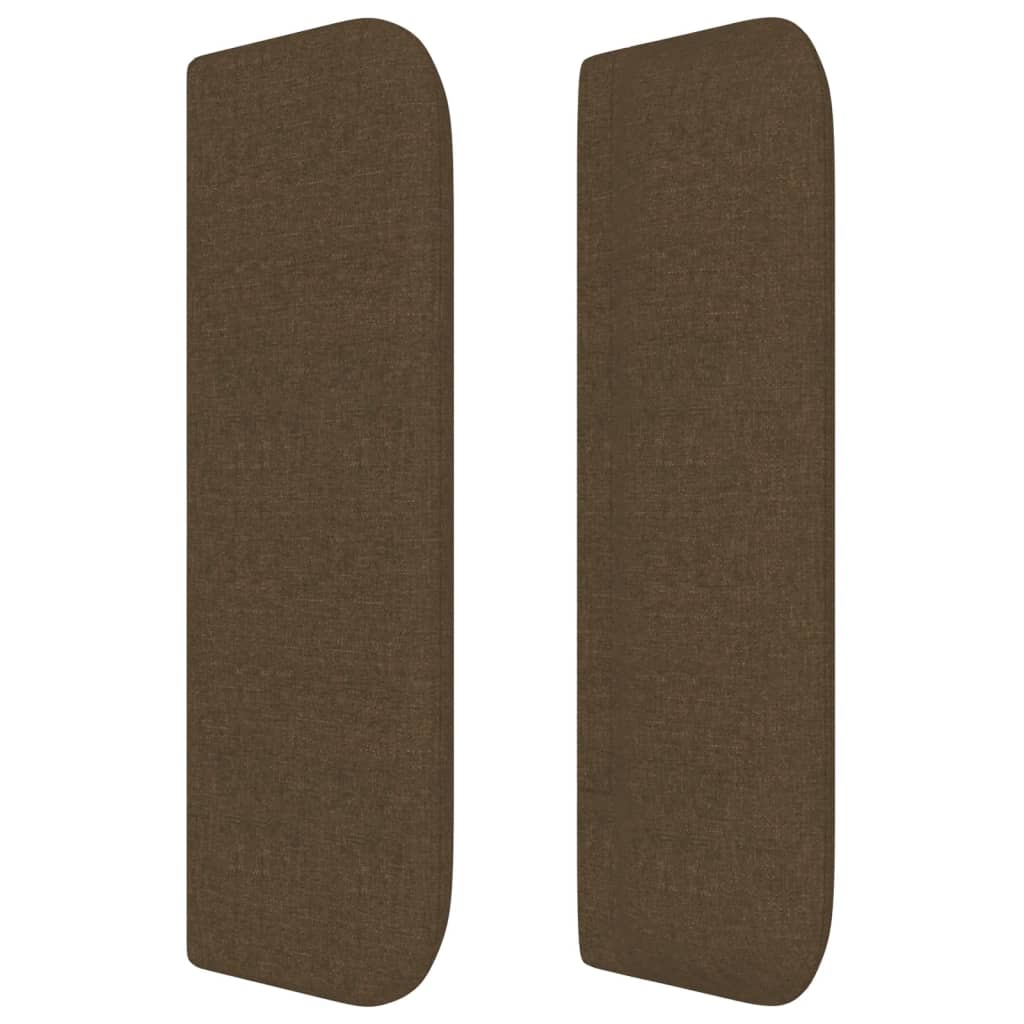 vidaXL Κεφαλάρι με Πτερύγια Σκούρο Καφέ 93x16x78/88 εκ. Υφασμάτινο