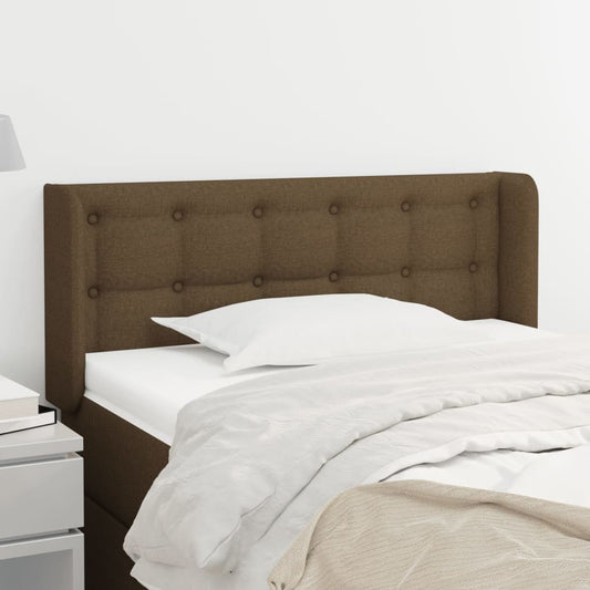vidaXL Κεφαλάρι με Πτερύγια Σκούρο Καφέ 93x16x78/88 εκ. Υφασμάτινο