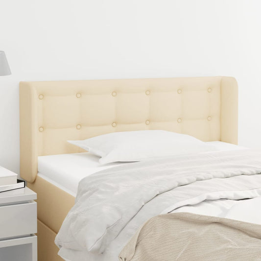 vidaXL Κεφαλάρι με Πτερύγια Κρεμ 103x16x78/88 εκ. Υφασμάτινο