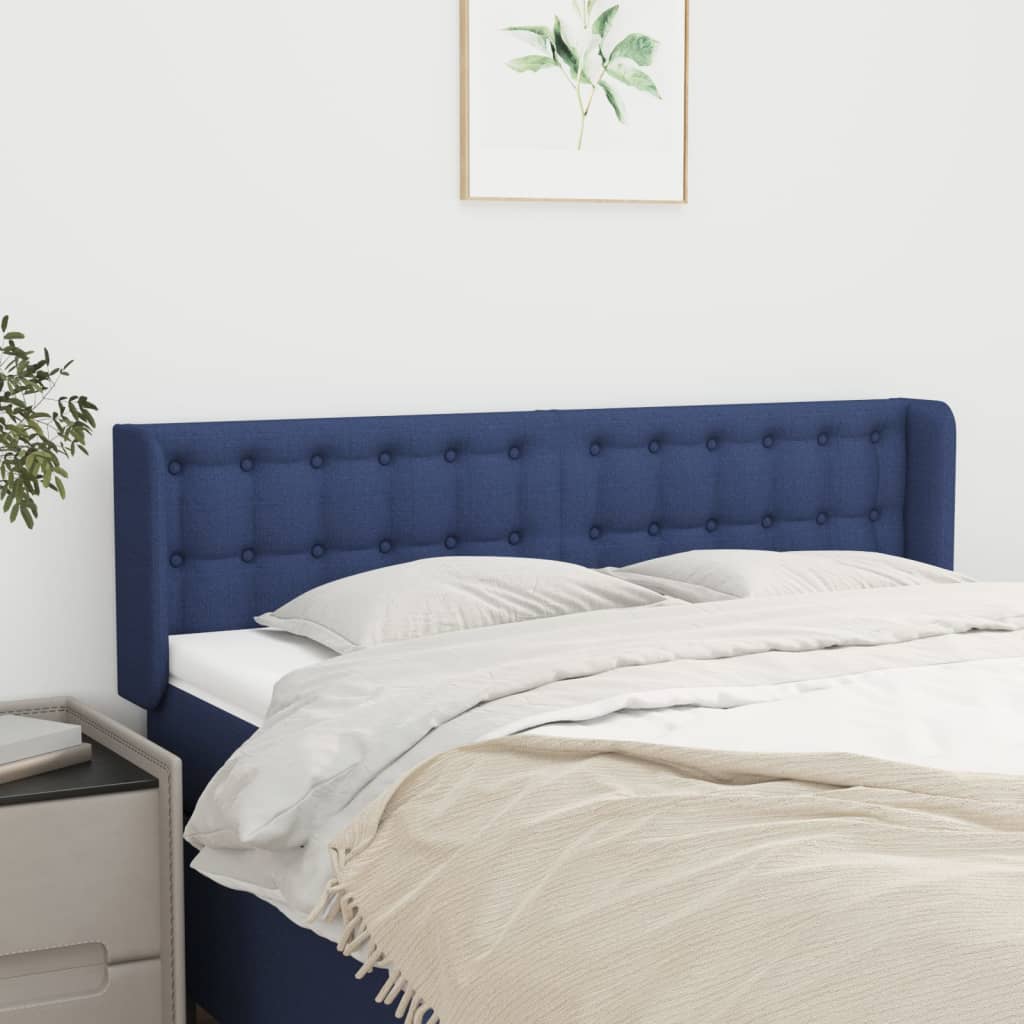 vidaXL Κεφαλάρι με Πτερύγια Μπλε 147x16x78/88 εκ. Υφασμάτινο