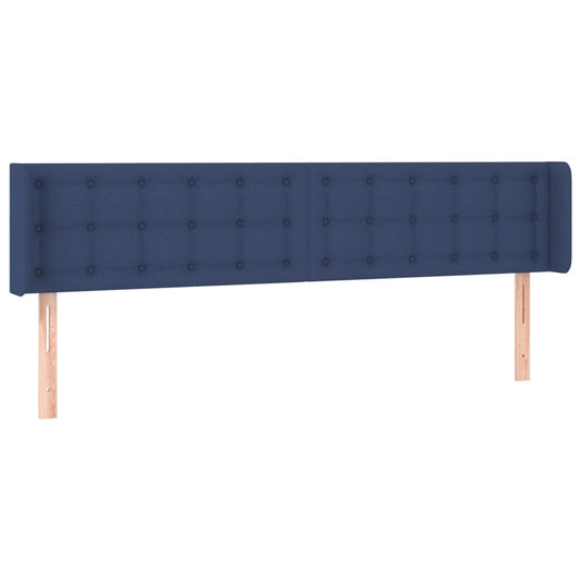 vidaXL Κεφαλάρι με Πτερύγια Μπλε 183x16x78/88 εκ. Υφασμάτινο