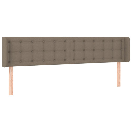 vidaXL Κεφαλάρι με Πτερύγια Taupe 203x16x78/88 εκ. Υφασμάτινο