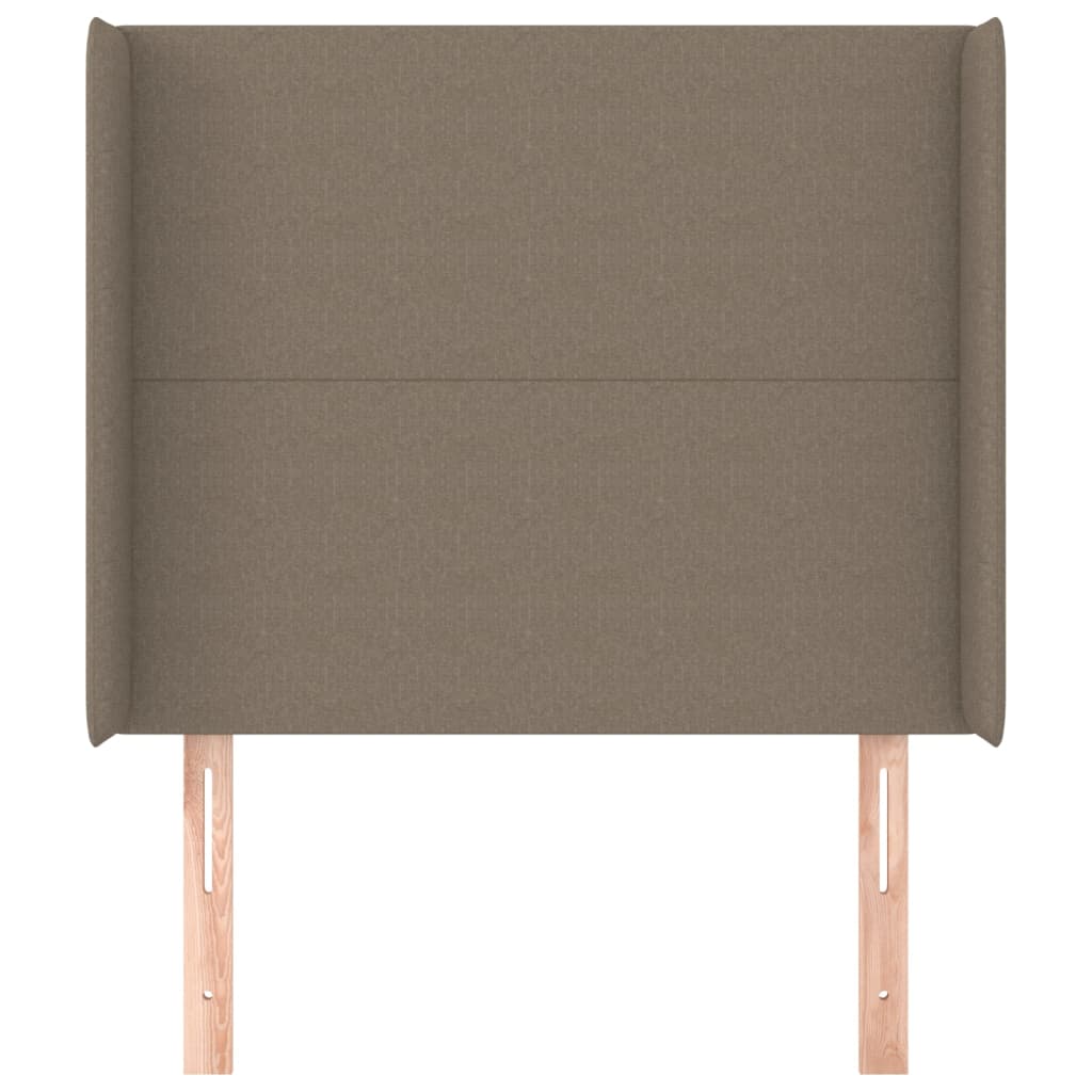 vidaXL Κεφαλάρι με Πτερύγια Taupe 83x16x118/128 εκ. Υφασμάτινο