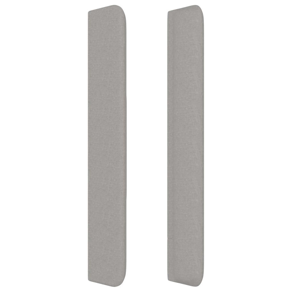 vidaXL Κεφαλάρι με Πτερύγια Ανοιχτό Γκρι 103x16x118/128 εκ. Υφασμάτινο