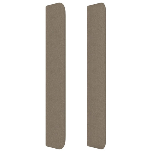 vidaXL Κεφαλάρι με Πτερύγια Taupe 103x16x118/128 εκ. Υφασμάτινο