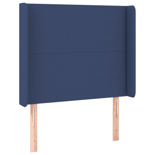 vidaXL Κεφαλάρι με Πτερύγια Μπλε 103x16x118/128 εκ. Υφασμάτινο