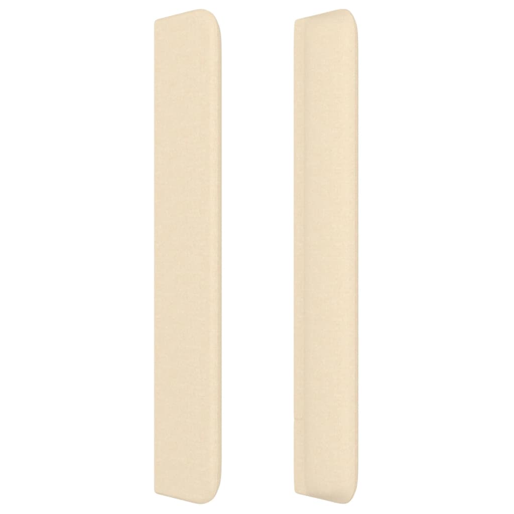 vidaXL Κεφαλάρι με Πτερύγια Κρεμ 183x16x118/128 εκ. Υφασμάτινο
