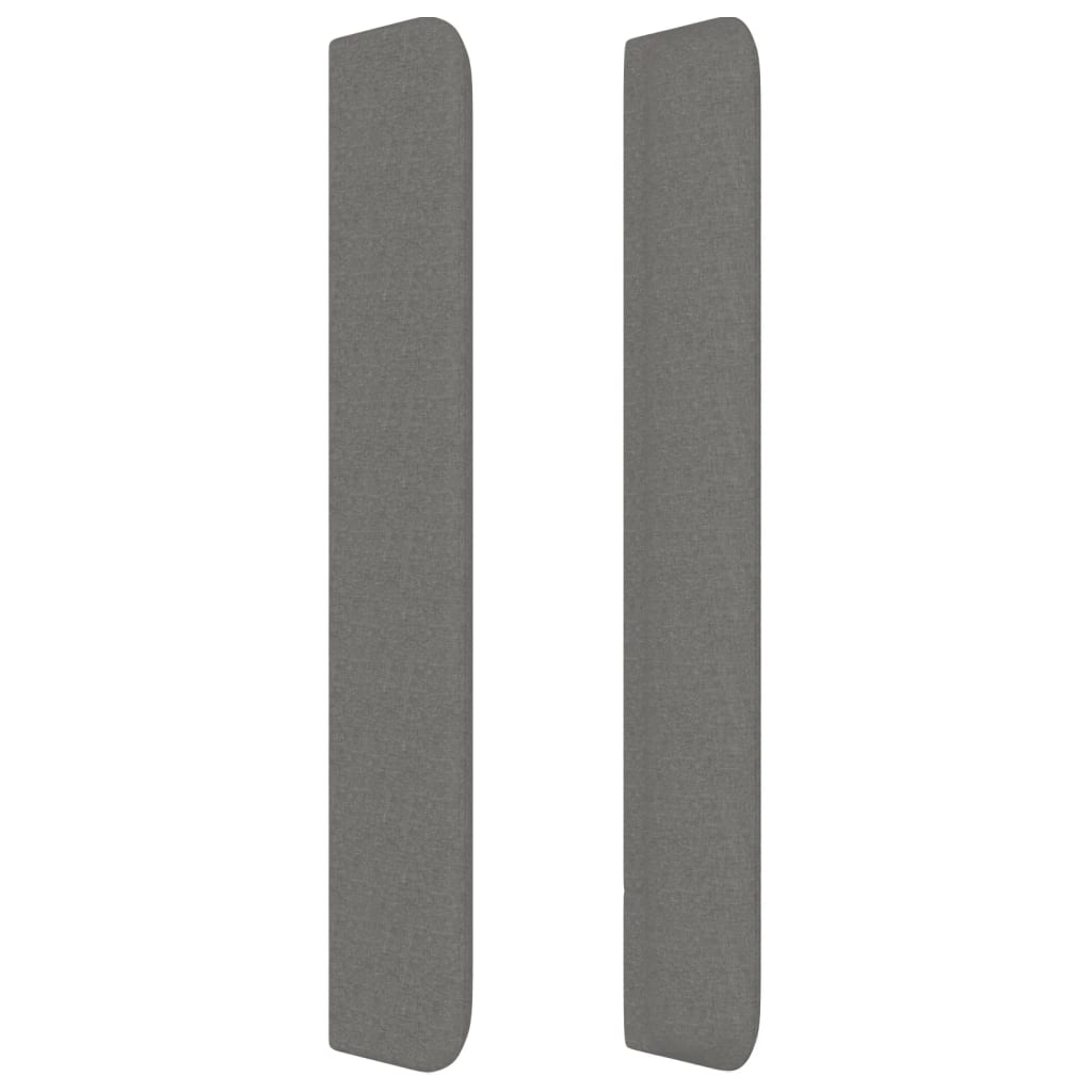vidaXL Κεφαλάρι με Πτερύγια Σκούρο Γκρι 203x16x118/128 εκ. Υφασμάτινο