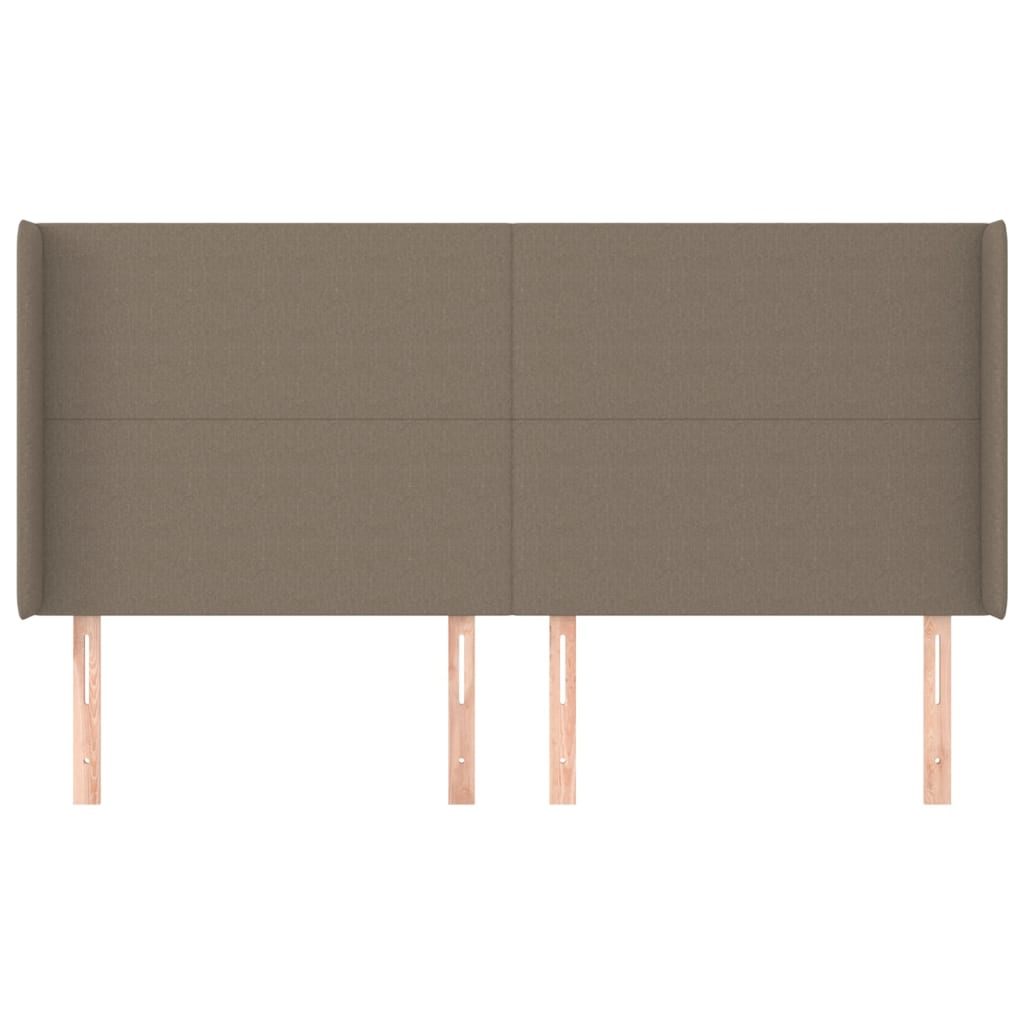 vidaXL Κεφαλάρι με Πτερύγια Taupe 203x16x118/128 εκ. Υφασμάτινο