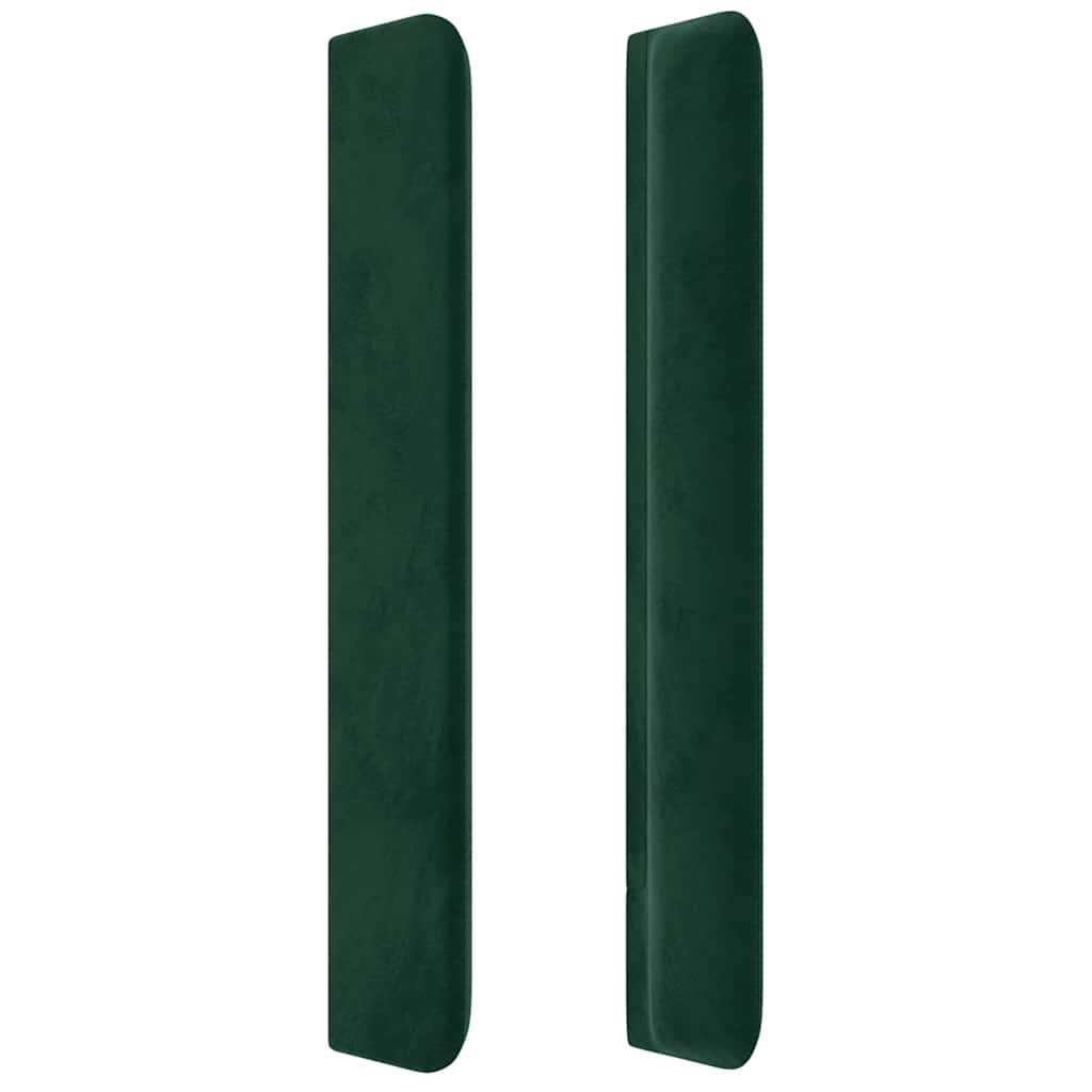 vidaXL Κεφαλάρι με Πτερύγια Πράσινο 83x16x118/128 εκ. Βελούδινο