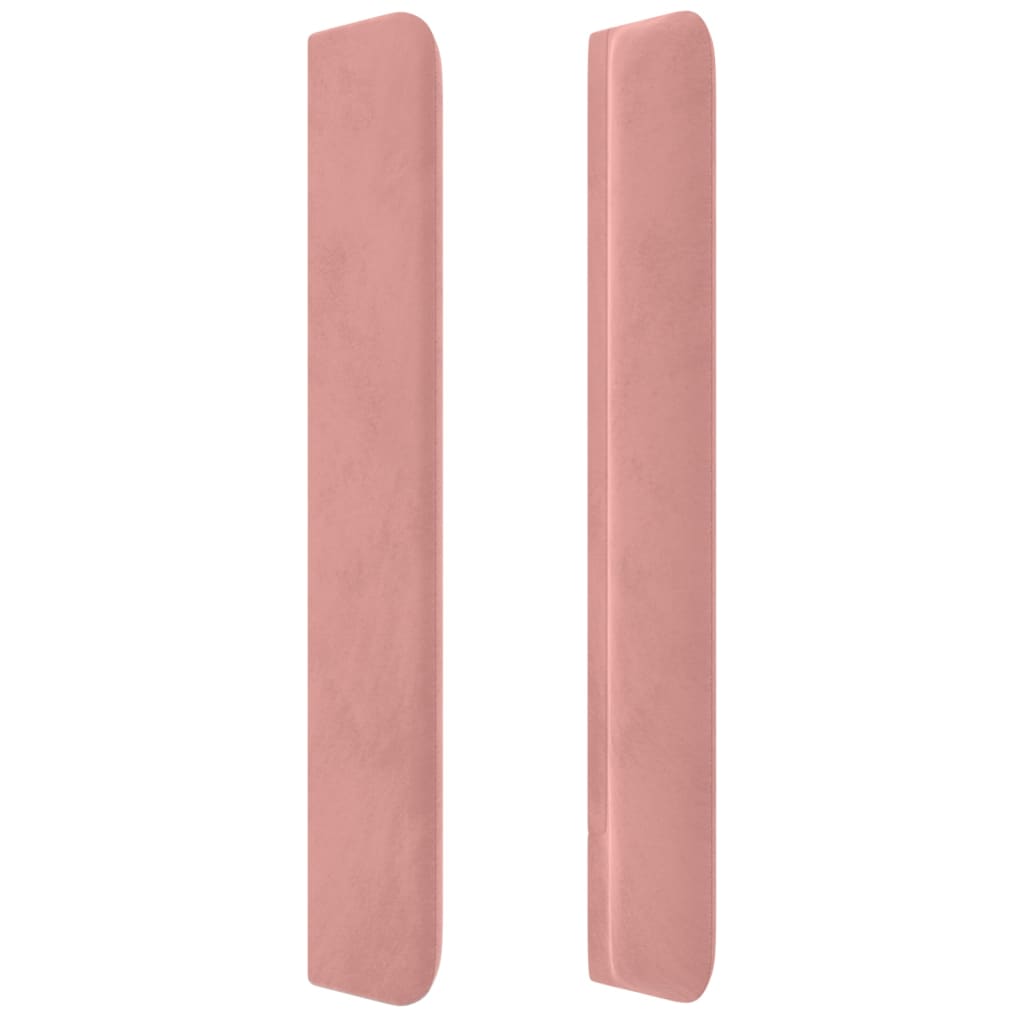 vidaXL Κεφαλάρι με Πτερύγια Ροζ 83x16x118/128 εκ. Βελούδινο