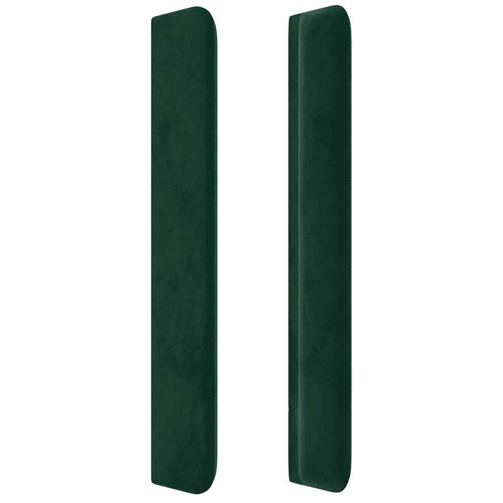 vidaXL Κεφαλάρι με Πτερύγια Πράσινο 93x16x118/128 εκ. Βελούδινο