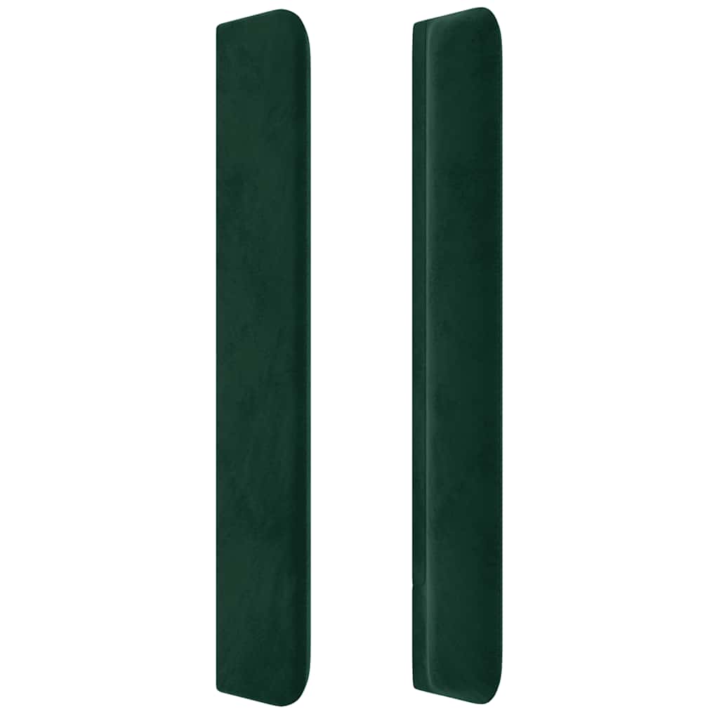 vidaXL Κεφαλάρι με Πτερύγια Πράσινο 147x16x118/128 εκ. Βελούδινο