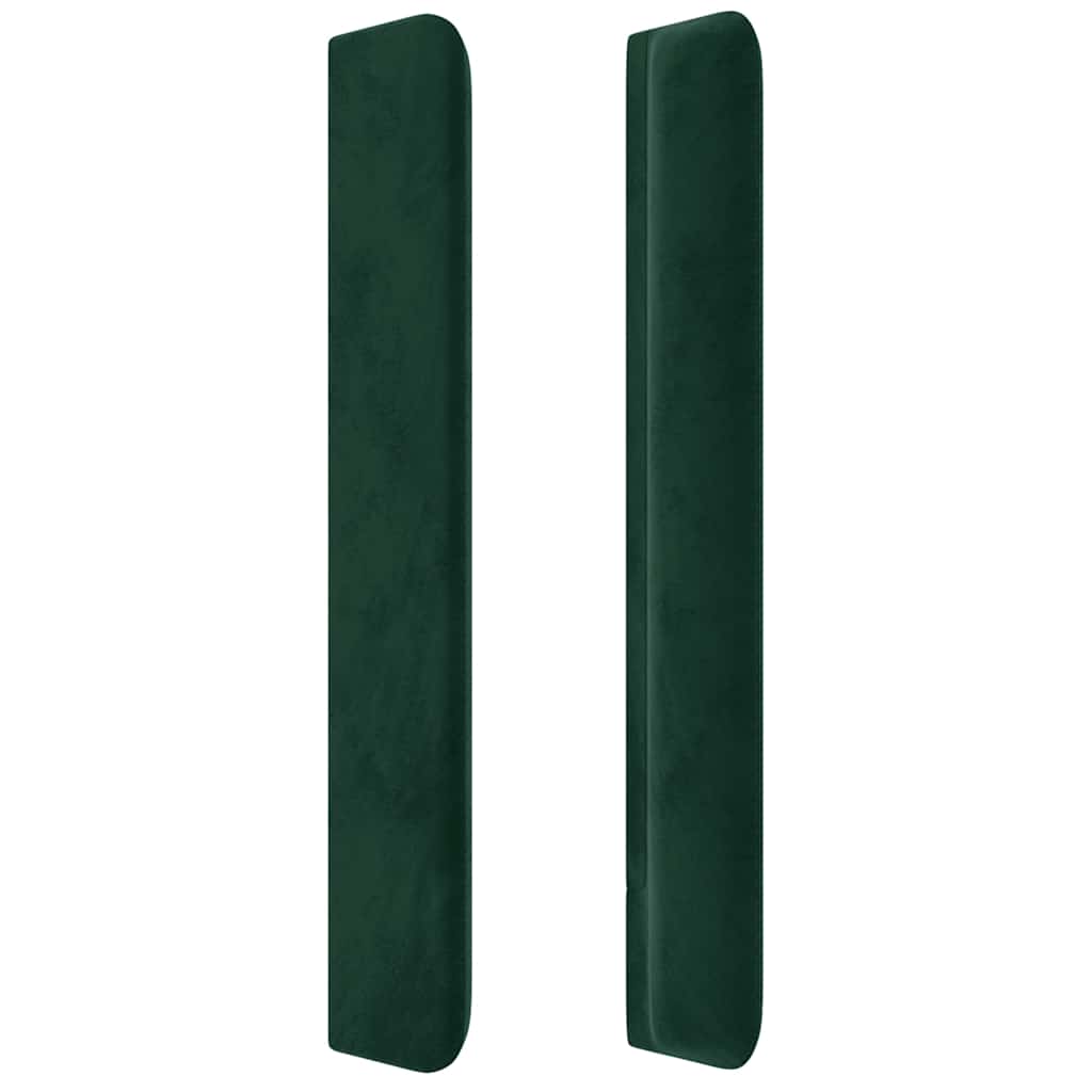 vidaXL Κεφαλάρι με Πτερύγια Πράσινο 203x16x118/128 εκ. Βελούδινο