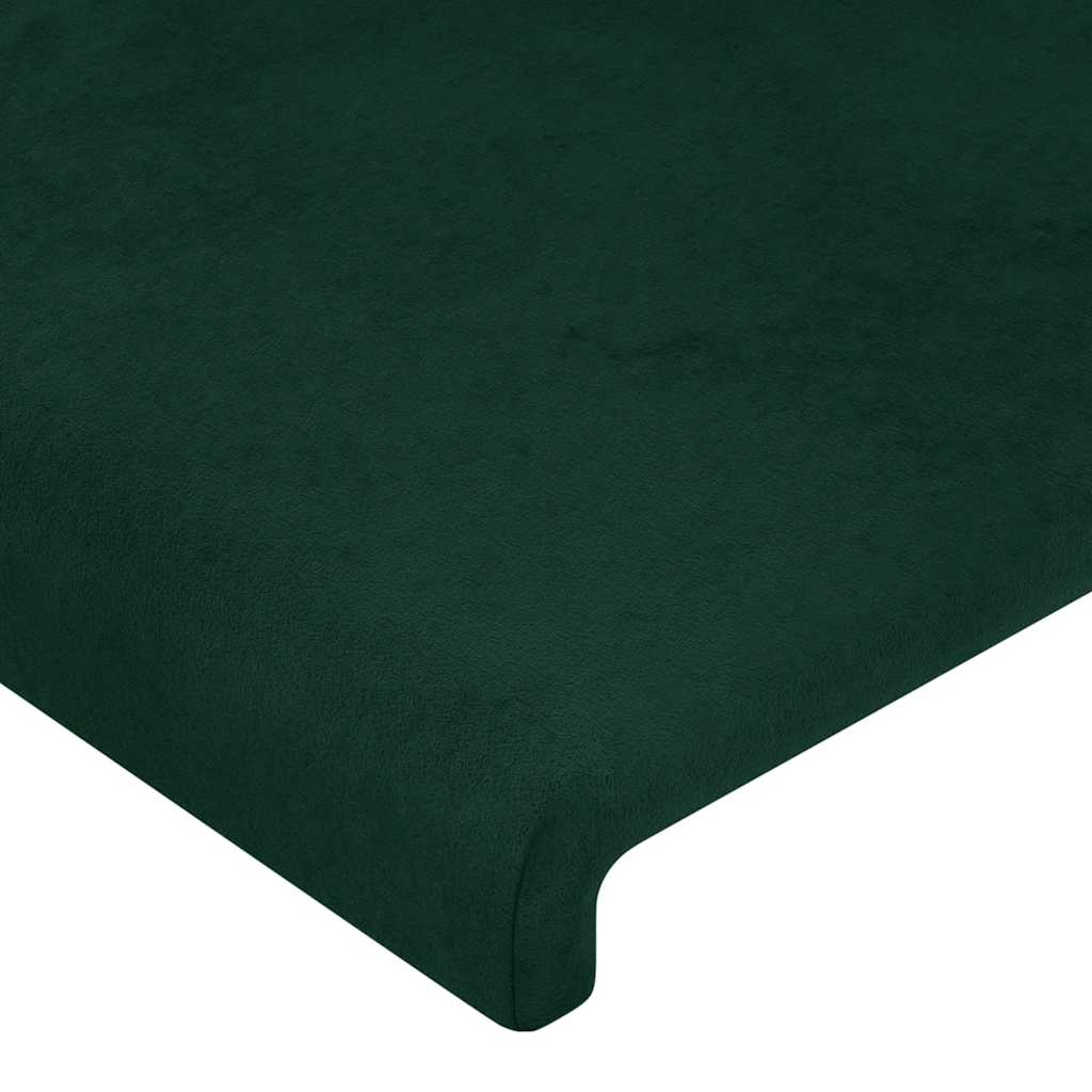 vidaXL Κεφαλάρι με Πτερύγια Πράσινο 203x16x118/128 εκ. Βελούδινο