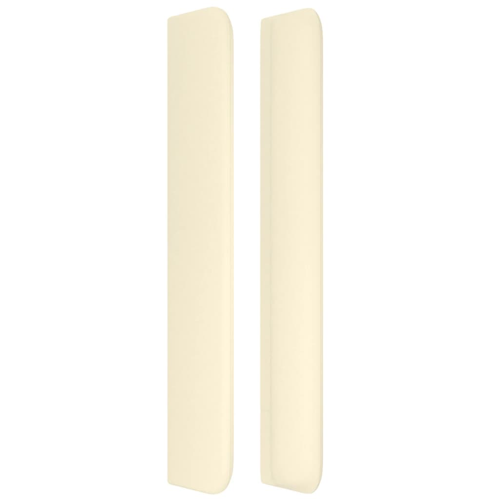 vidaXL Κεφαλάρι με Πτερύγια Κρεμ 83x16x118/128 εκ. Συνθετικό Δέρμα