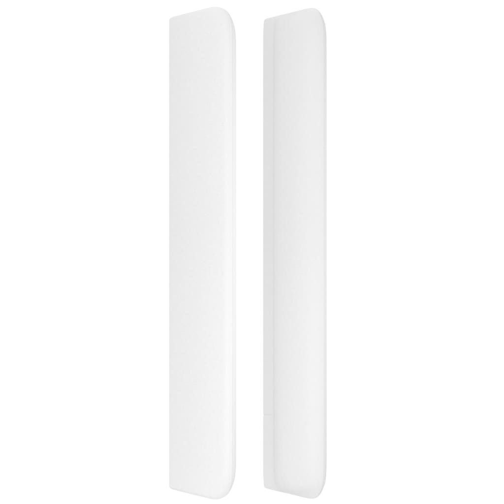 vidaXL Κεφαλάρι με Πτερύγια Λευκό 103x16x118/128 εκ.Συνθ. Δέρμα