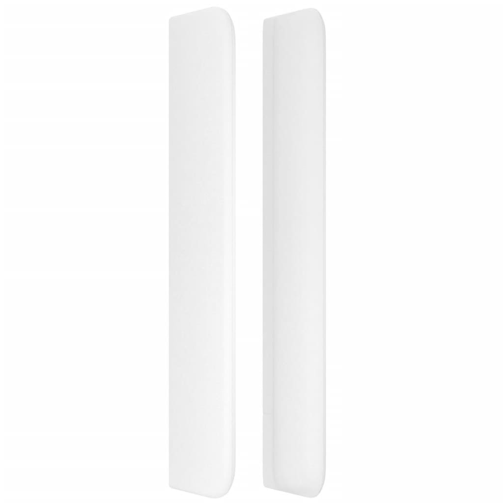 vidaXL Κεφαλάρι με Πτερύγια Λευκό 163x16x118/128 εκ. Συνθετικό Δέρμα