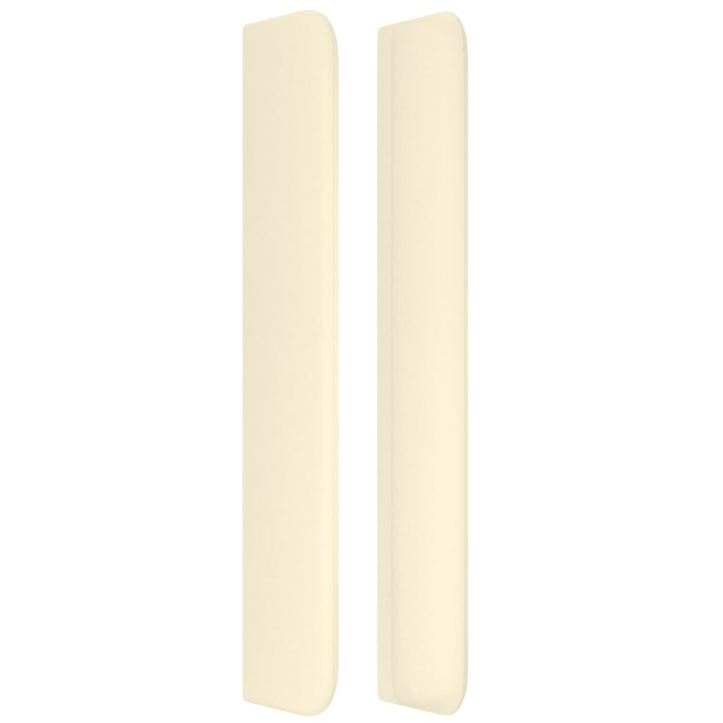 vidaXL Κεφαλάρι με Πτερύγια Κρεμ 203x16x118/128 εκ. Συνθετικό Δέρμα