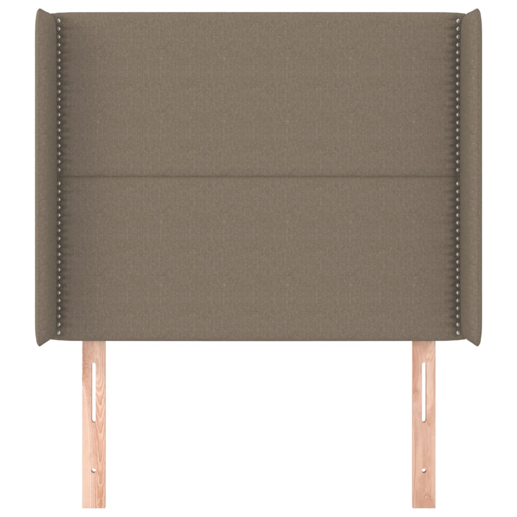 vidaXL Κεφαλάρι με Πτερύγια Taupe 103x16x118/128 εκ. Υφασμάτινο