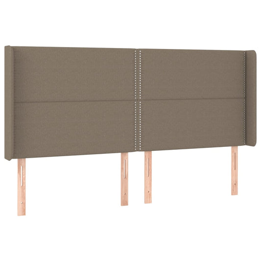 vidaXL Κεφαλάρι με Πτερύγια Taupe 183x16x118/128 εκ. Υφασμάτινο