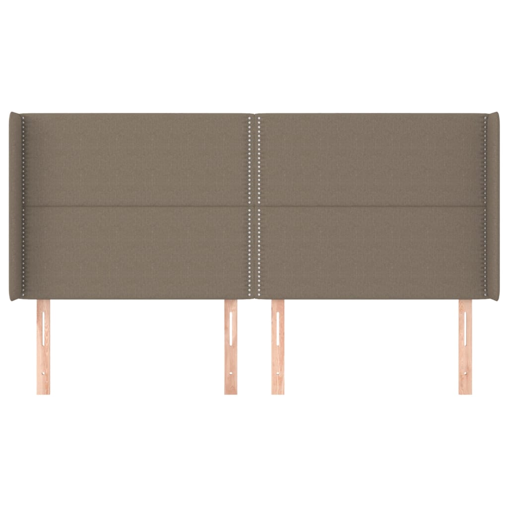 vidaXL Κεφαλάρι με Πτερύγια Taupe 183x16x118/128 εκ. Υφασμάτινο