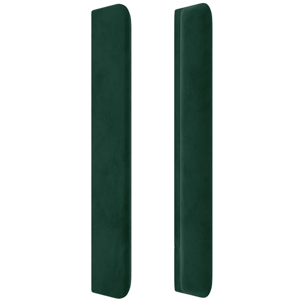 vidaXL Κεφαλάρι με Πτερύγια Πράσινο 93x16x118/128 εκ. Βελούδινο