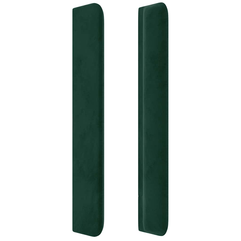 vidaXL Κεφαλάρι με Πτερύγια Πράσινο 103x16x118/128 εκ. Βελούδινο