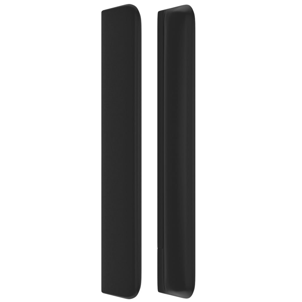 vidaXL Κεφαλάρι με Πτερύγια Μαύρο 203x16x118/128 εκ. Συνθετικό Δέρμα