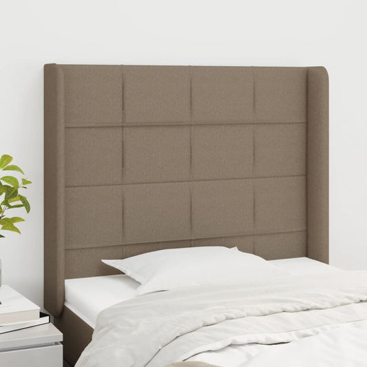 vidaXL Κεφαλάρι με Πτερύγια Taupe 93x16x118/128 εκ. Υφασμάτινο