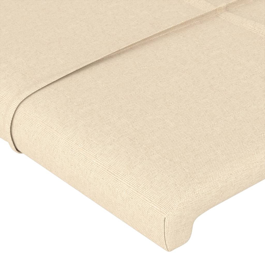 vidaXL Κεφαλάρι με Πτερύγια Κρεμ 103x16x118/128 εκ. Υφασμάτινο